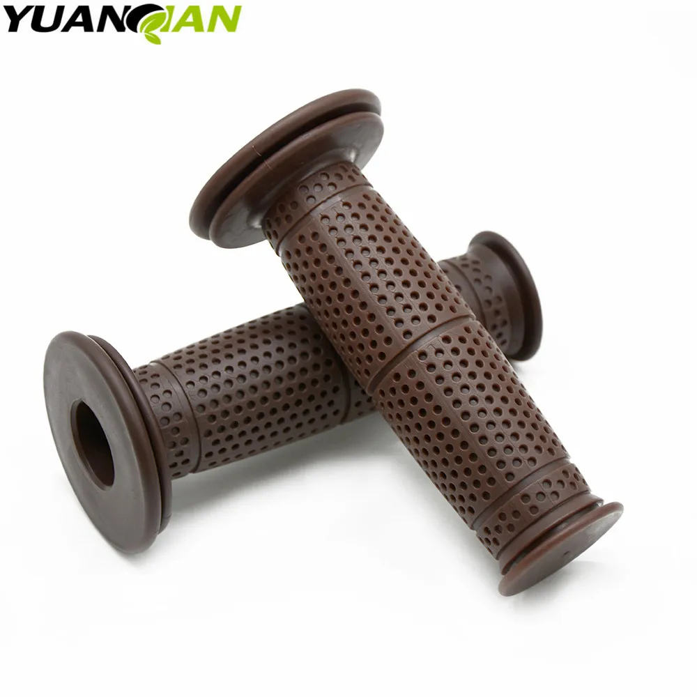 

Motorcycle 7/8" Vintage Rubber Handlebar Hand Grip for honda PCX125 GROM CBR250R CBR300R/CB300F/FA CBR500R/CB500F/X yamaha R3 R6