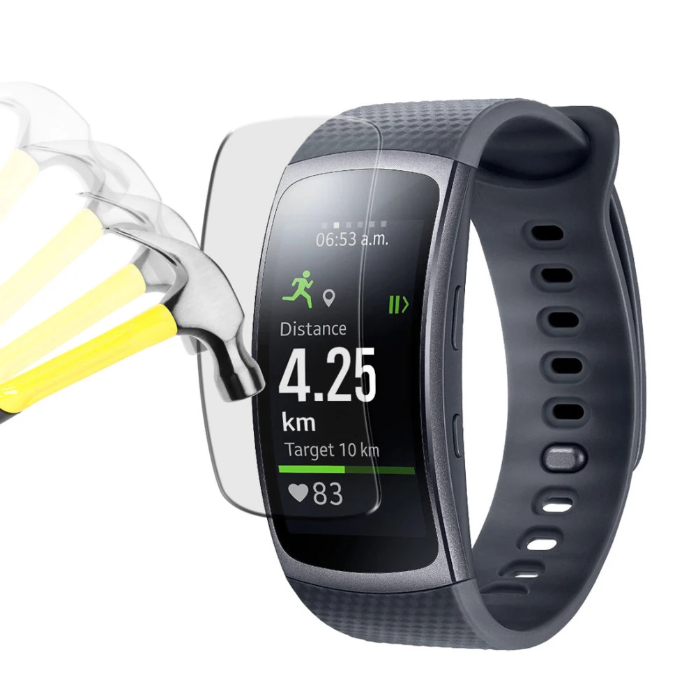 2 шт ТПУ ударопрочный Браслет Полный экран протектор для Samsung Gear Fit Pro 5H твердость
