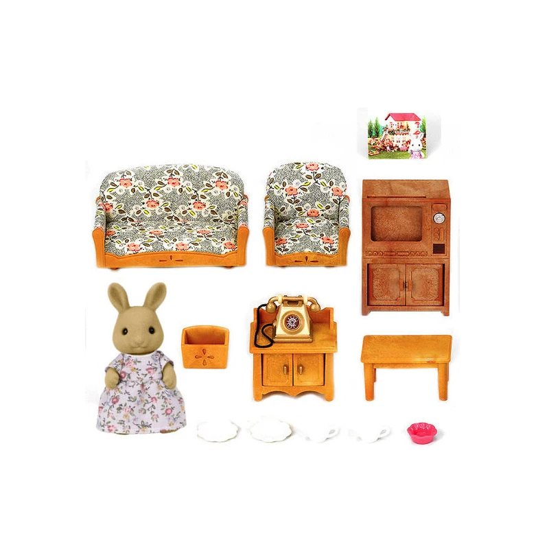 Sylvanian Family кукольный домик мебель аксессуары гостиная сцены игровой набор фигурка