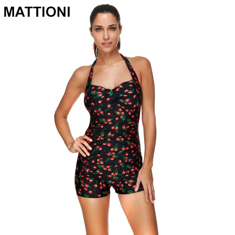 MATTIONI Women Swimwear One Piece Print Style Push Up Swimsuit Sexy Women's Body Swimming Suit | Спорт и развлечения