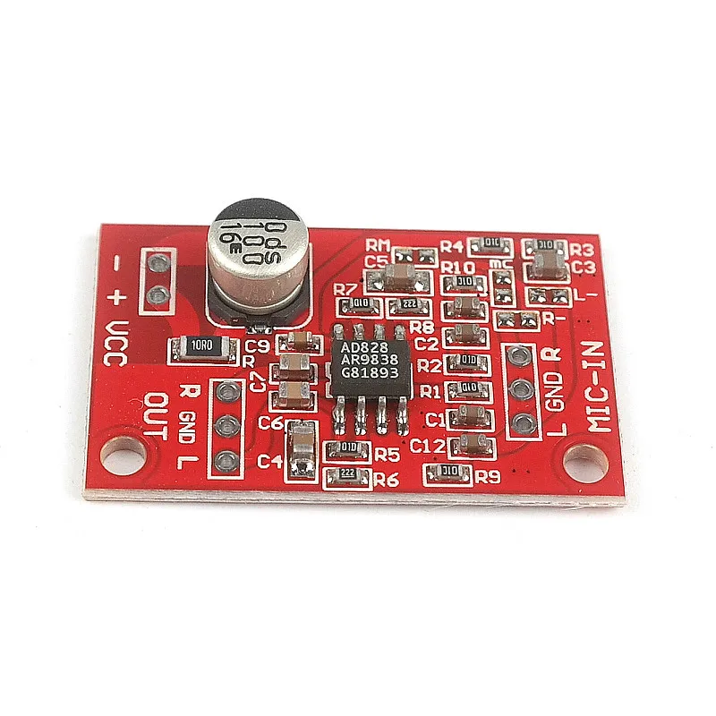 Aiyima AD828 Стерео усилители динамический микрофонный предусилитель аудио усилитель