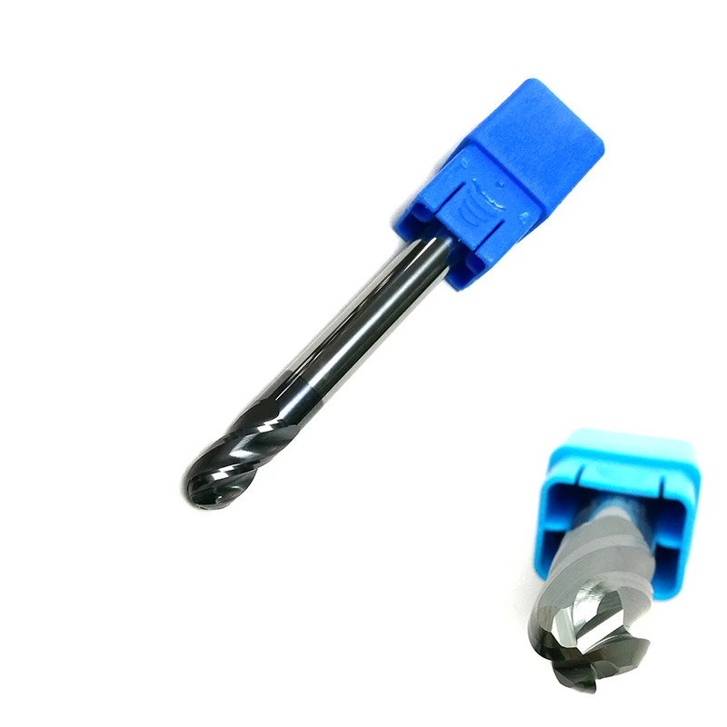 

Radius=4MMx16mm 4 Flutes hrc55 Ball nose End Mill solid carbide CNC router bits tools Milling cutter R4*16*D8*75