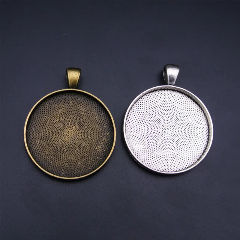 Ожерелье с подвеской кабошоном Ювелирная фурнитура плоским основанием для камеи