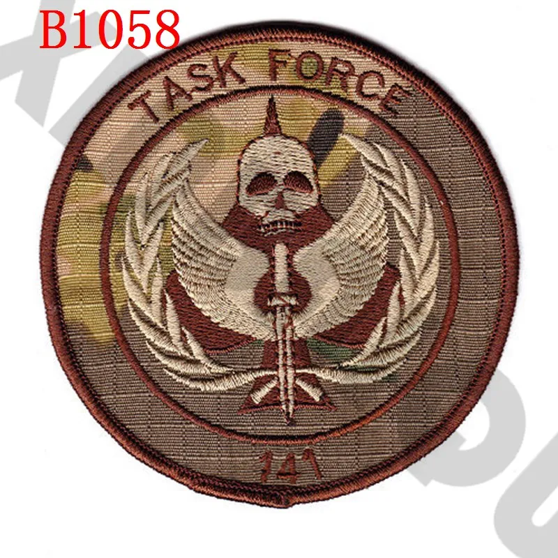 Вышитый патч 10 см черный Ops TASK FORCE 141