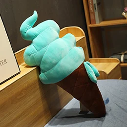 Blue 90cm Конфеты Мороженое Plushie летние закуски подушки в виде продуктов креативный реалистичный Декор Подушка желтый розовый синий белый дети девочки женщины подарок - Цвет: Blue 90cm