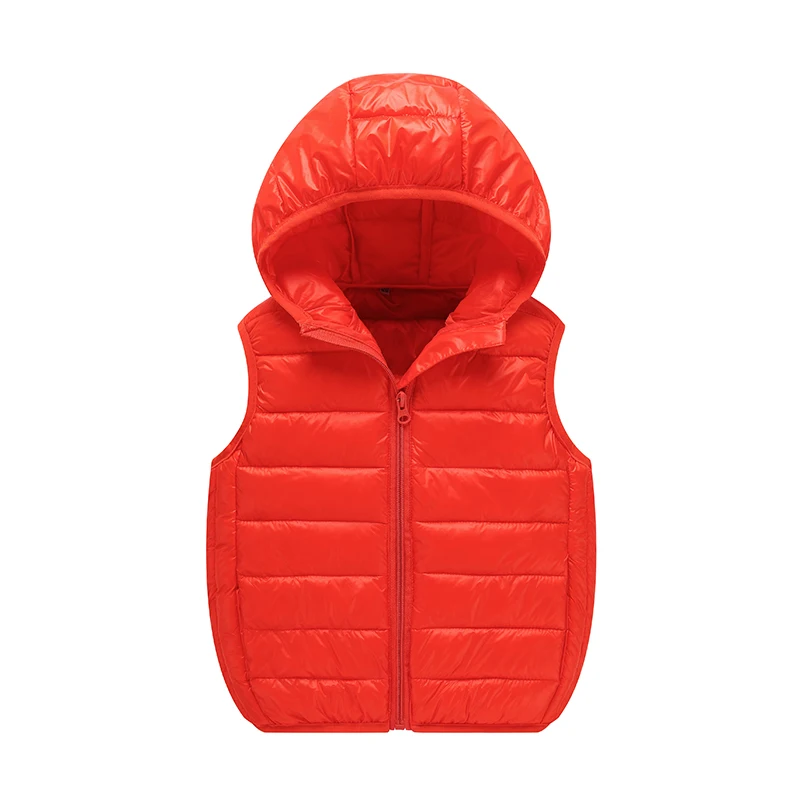 Унисекс детская одежда плотный хлопковый детский жилет яркая куртка с капюшоном