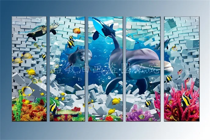 

Картина маслом на море 3D Картина современного искусства
