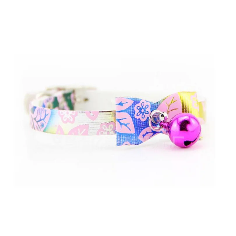 

Multicolor Pet Dog Cat Bowtie, Collar Bells for Small Dogs Tie Beauty Holiday Groomings