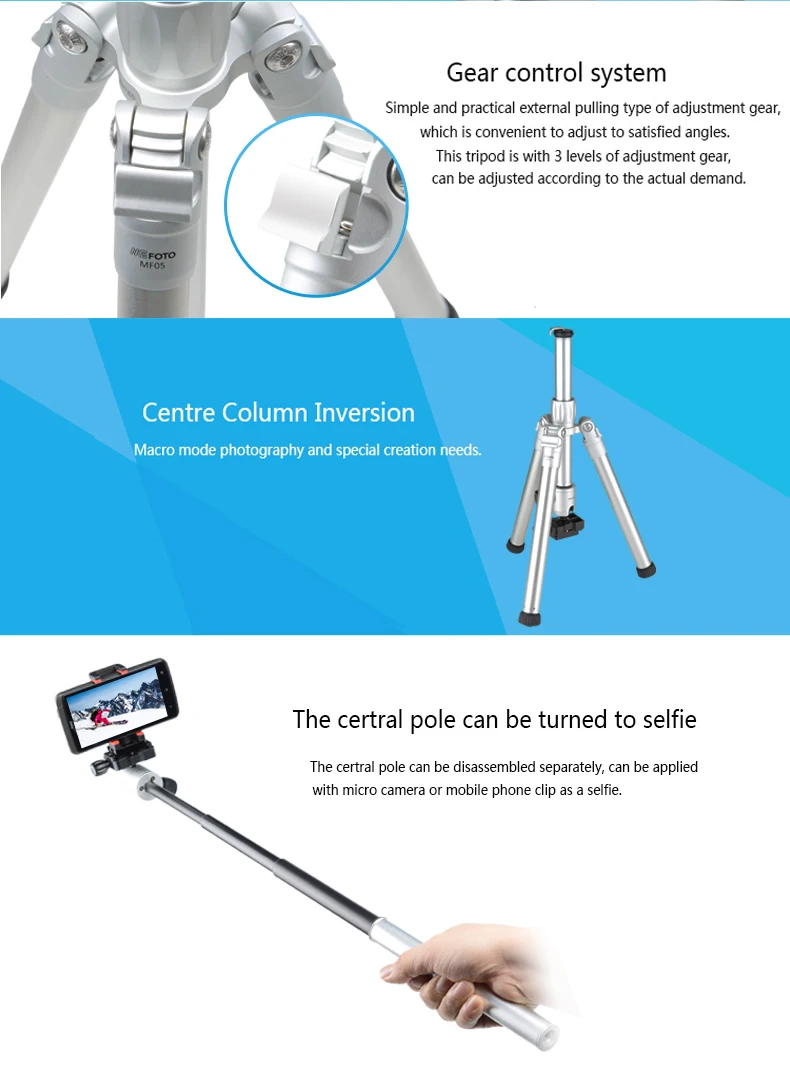 Штатив mefoto mf05 Reflexed monopod палка для селфи Мини Портативный штатив DHL