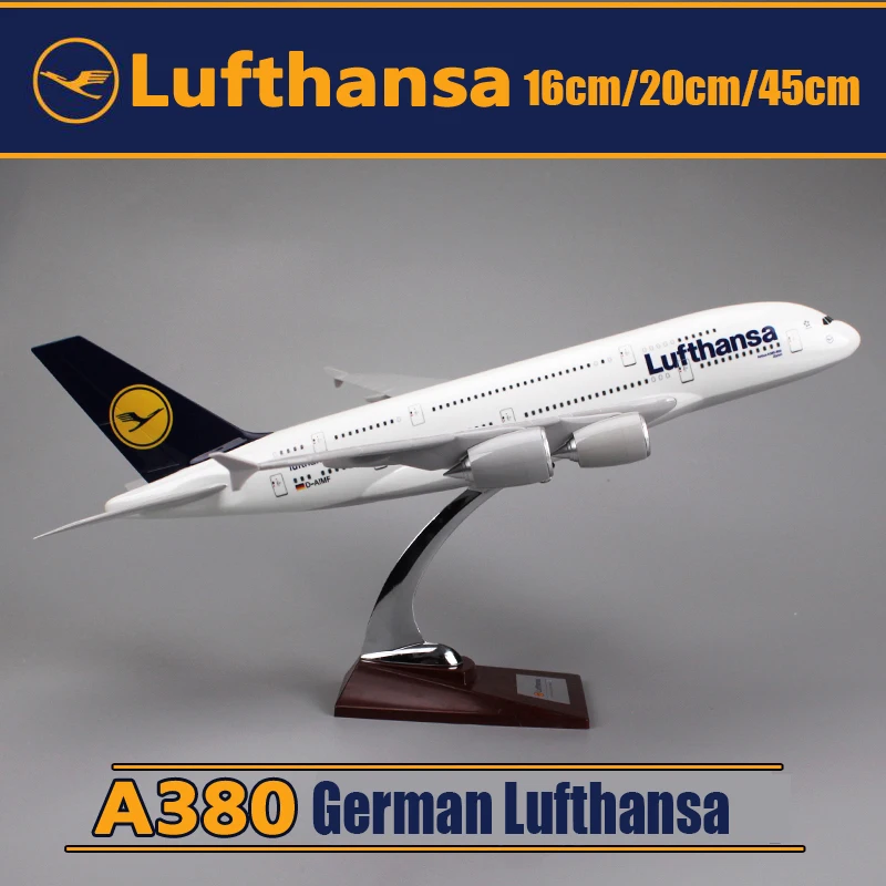 16см 20см см x 45 Пособия по немецкому языку Lufthansa модель самолета A380-800 Аэробус