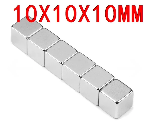 10*10*10 n52 магнит s 10 pc Сильный Блок Магнитные кубики 10 мм x 10 мм x 10 мм Редкоземельные неодимовые магниты