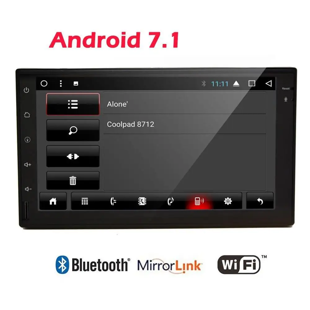 2DIN автомобиль не DVD плеер Android 7 1 Восьмиядерный с точку доступа Wi Fi радио стерео Dash