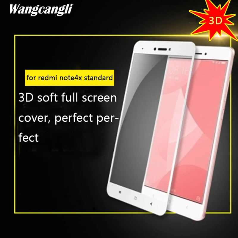Wangcangli для xiaomi redmi note 4x Стекло 3D заставка телефона 4 стекло HD закаленное Защита от