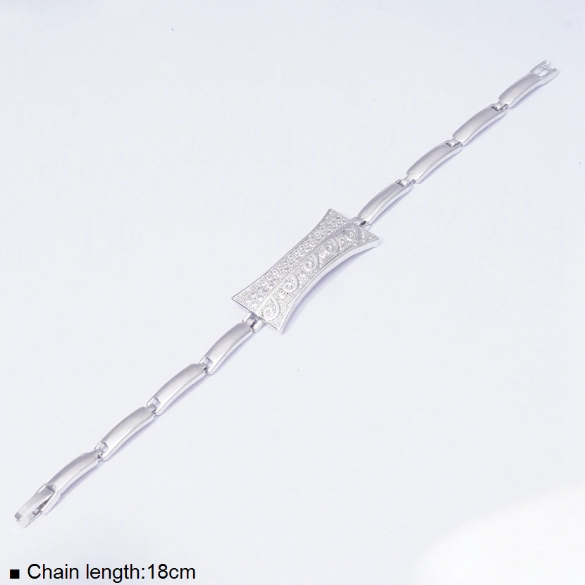 Новинка 2019 модные браслеты из звеньев цепи женские и мужские белого золота с