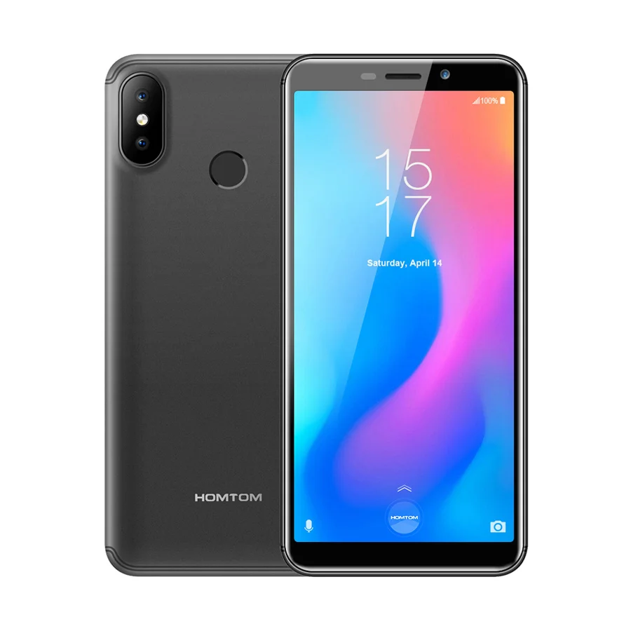 HOMTOM C2 смартфон с 5 дюймовым дисплеем четырёхъядерным процессором Android 8 1 ОЗУ 2 Гб