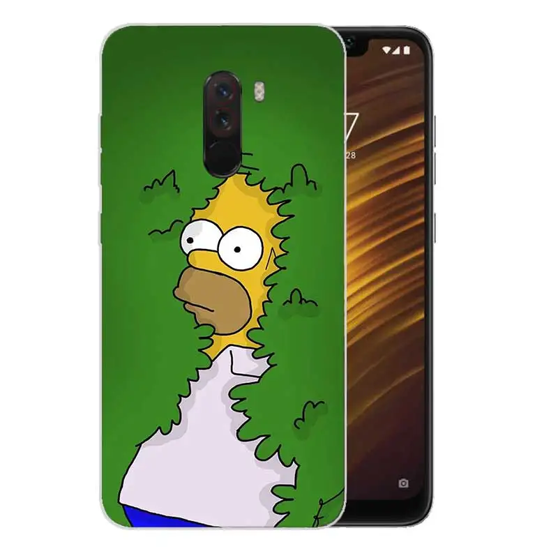 Силиконовый чехол Homer J. Simpson с принтом для Xiaomi Pocophone F1 Mi 5S Plus 5X 6X A1 A2 8 lite 9 SE Max 3 Pro Note 2 |