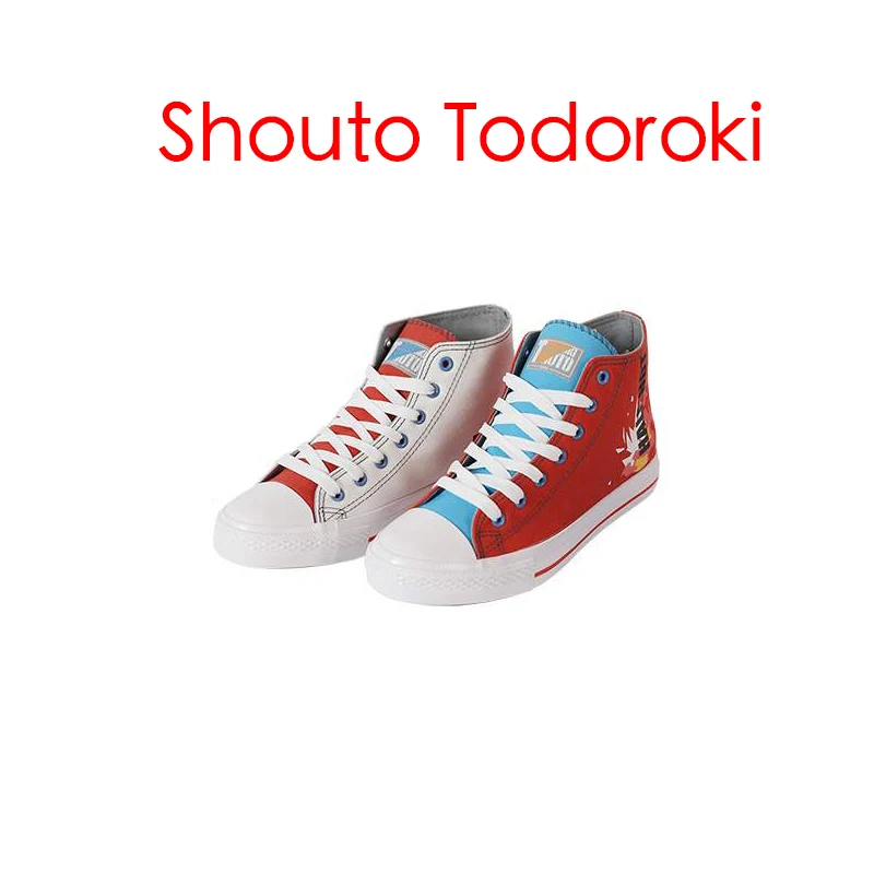 Shouto Todoroki Обувь для костюмированной вечеринки в стиле аниме «Мой герой»; ботинки izku Midoriya Katsuki Bakugou Shouto Todoroki; вечерние костюмы для костюмированной вечеринки на Хэллоуин - Цвет: Shouto Todoroki
