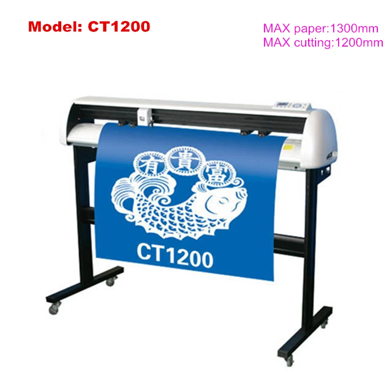 

1000mm 1200mm Digital Vinyl Graphtec Cutting Plotter with support and 16MB Cache Memory for Writing Drawing Car Stickers