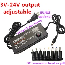 Power adapter Adjustable DC 3V 5V 6V 7V 8V 9V 10V 11V 12V 14V 15V 16V 17V 18V 19V 20V 21V 22V 23V 24V 2A Power Supply display