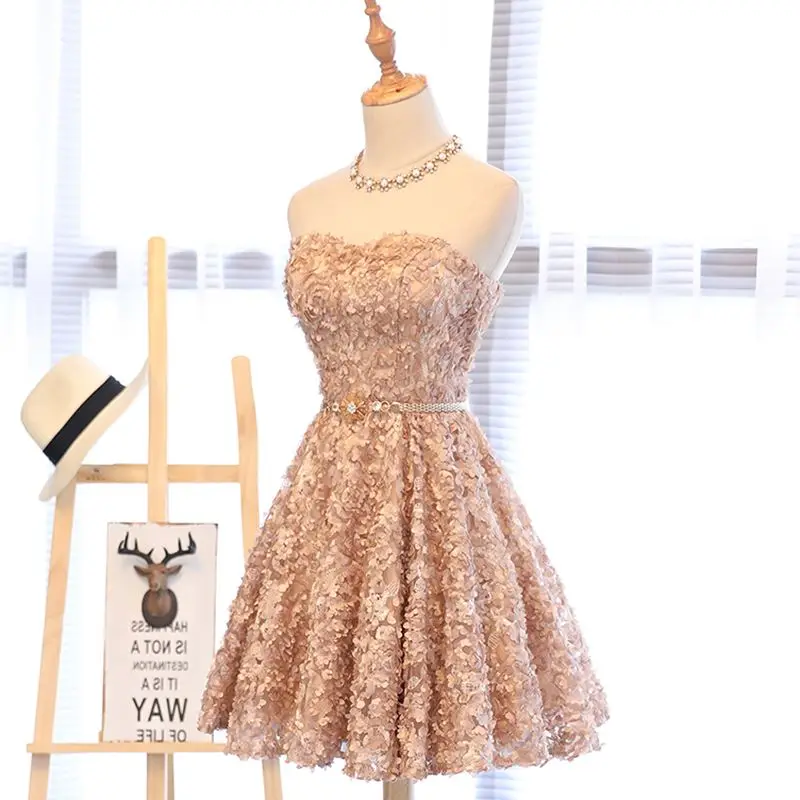 Сексуальные желтые короткие платья для встречи выпускников выпускного вечера 8