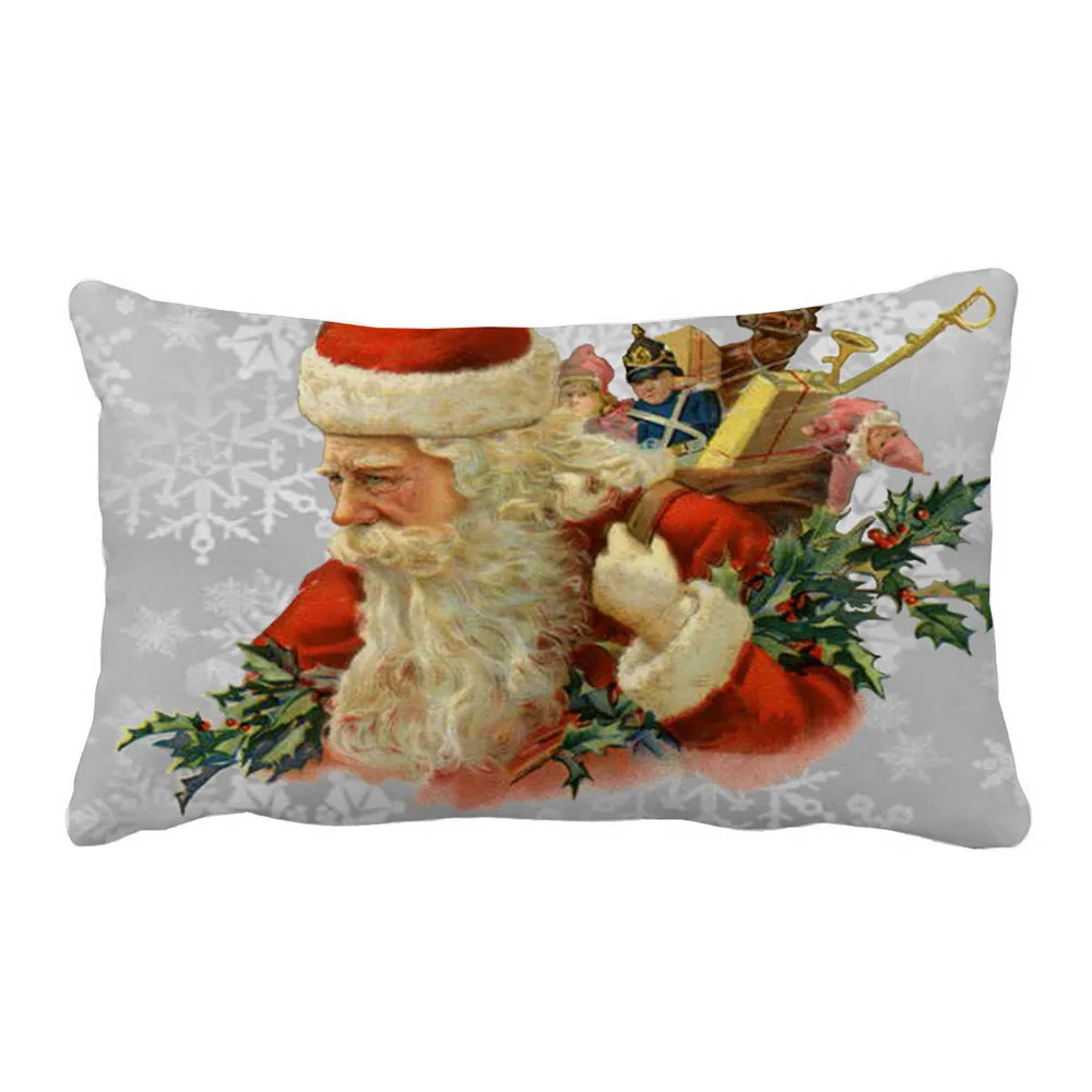 Наволочка Gajjar 50*30 Merry Christmas, льняные наволочки для дивана, наволочки для подушек, украшение дома, fundas para cojines 2. Oct.2 - Цвет: D