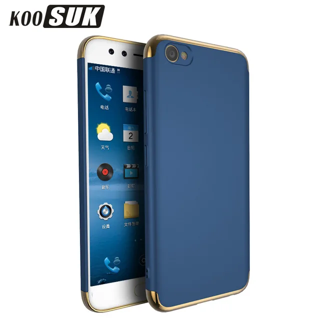 VIVO X6 Plus чехол роскошный Ультратонкий 3в1 защита всего тела Жесткий Чехол для