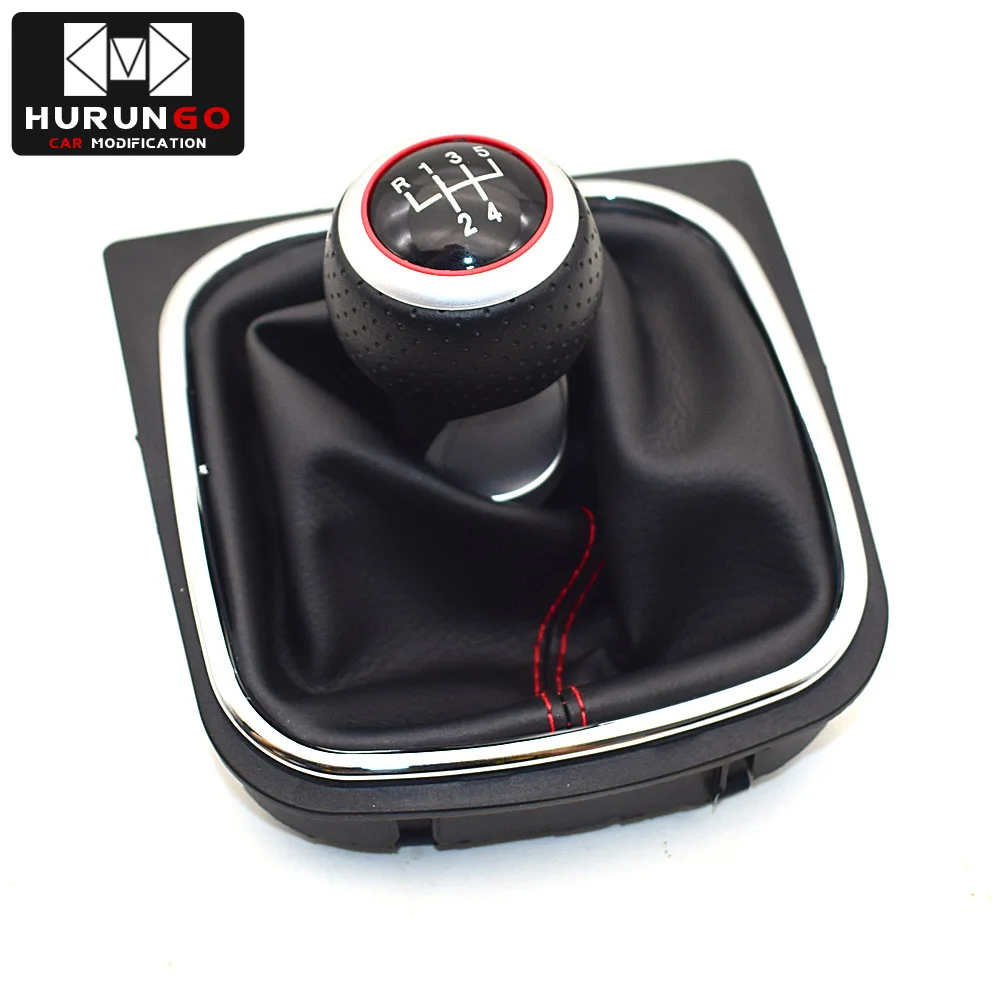 5 Speed-Red 5/6 Скорость автомобиля рукоятка для рычага переключения передач палку загрузки крышка чехол для Volkswagen VW Golf 5 MK5 R32 GTI 2004 2005 2006 2007 2008 2009 - Название цвета: 5 Speed-Red
