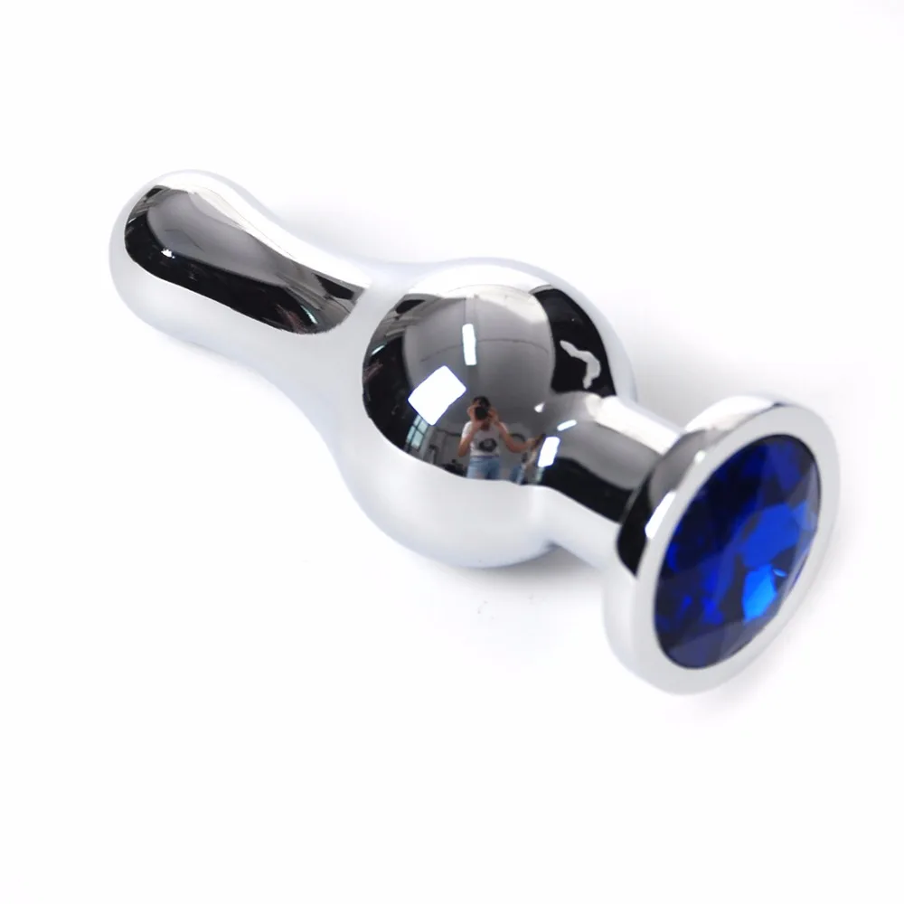 Stainless Steel Big Anal Plug Butt Metal Sex Toys + Crystal Jewelry Toy For Men Lesbian Gay Products Woman | Красота и здоровье
