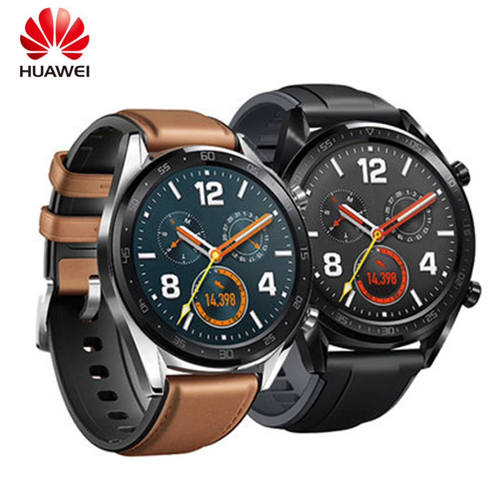 HUAWEI WATCH GT Смарт-часы 1,39 дюймов AMOLED сообщение напоминание сердечного ритма gps Smartwatch спортивные часы
