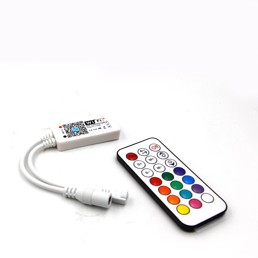 LED Bluetooth WiFi RGB Pixel контроллер Мини DC12V с 24Key IR 21Key RF пульт дистанционного управления
