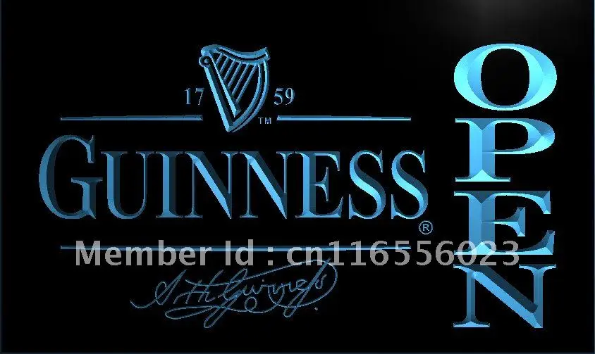 LA038-пиво Guinness светодиодная неосветильник световая вывеска для домашнего декора |