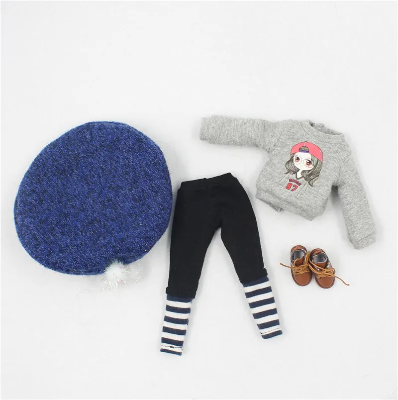 Ледяная кукла DBS Blyth игрушка наряд ледяной licca модный костюм одежда с шляпой и