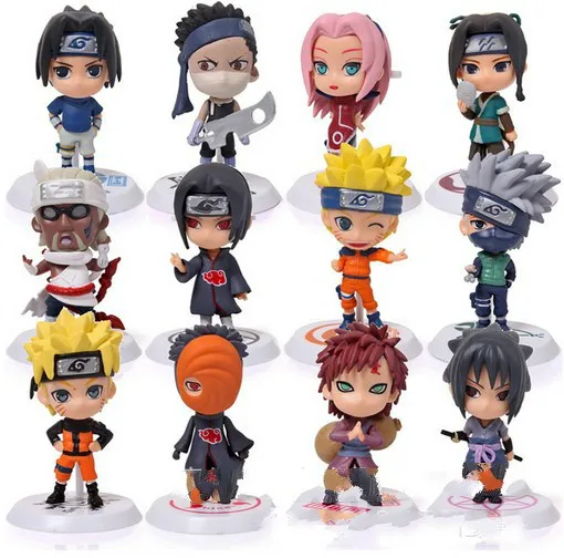 6 шт. Наруто Узумаки Uchiha SASUKE kakashi Сакура Гаара фигуры игрушки ПВХ куклы ~ 8 см