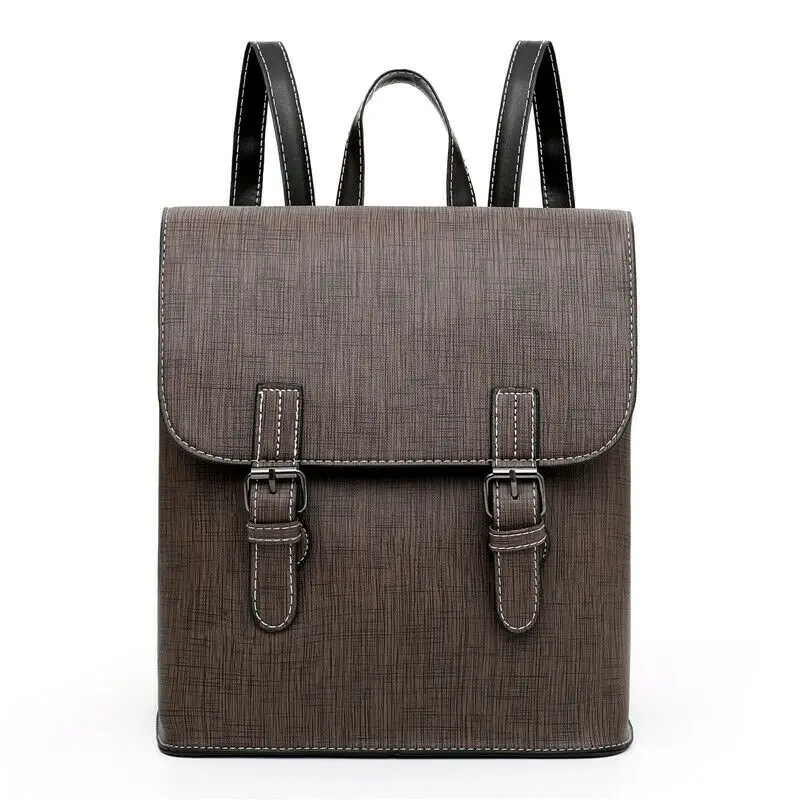 Новинка 2019 лидер продаж Модный женский однотонный рюкзак в стиле ретро Женская