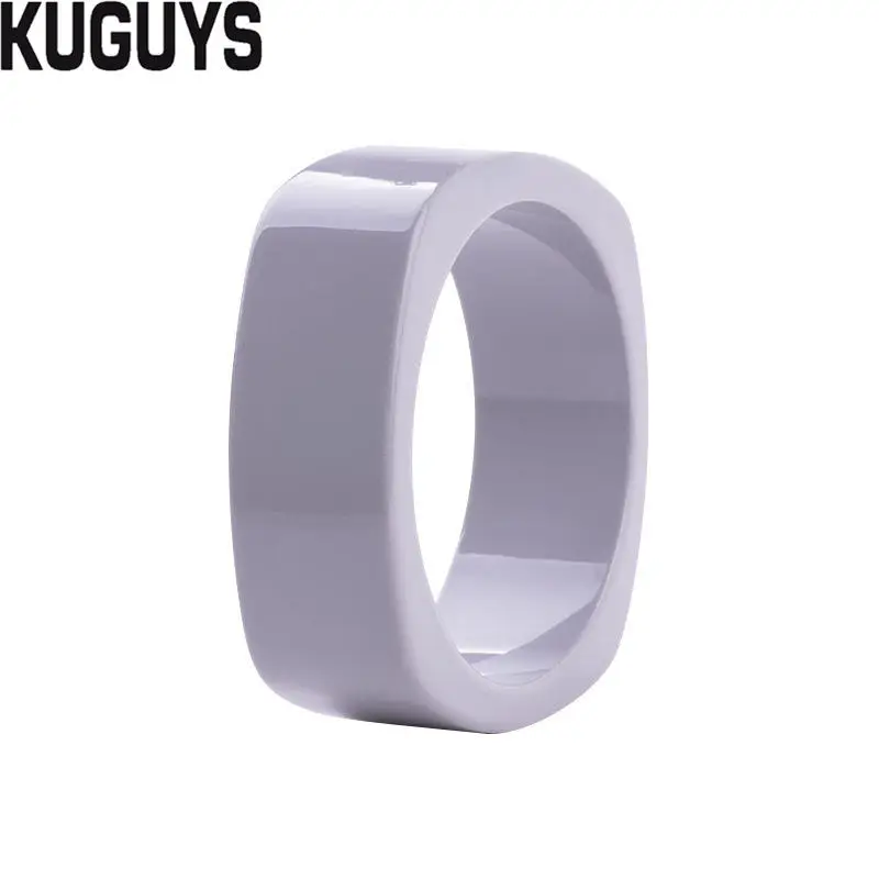 GREY KUGUYS модные ювелирные изделия из смолы красочные прозрачные широкие браслеты для женщин квадратный минимализм Большой браслет трендовые аксессуары - Окраска металла: GREY
