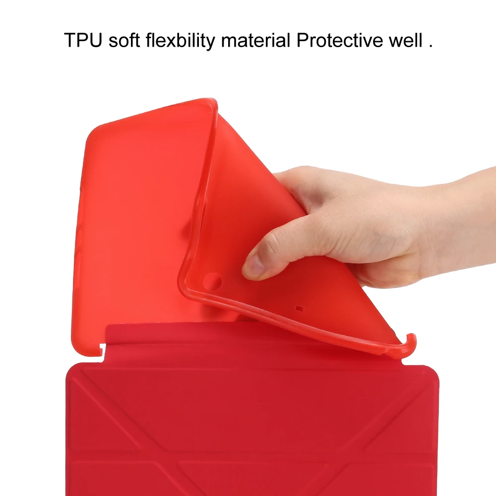 Ультратонкий чехол из искусственной кожи с подставкой для iPad mini 4 цветной