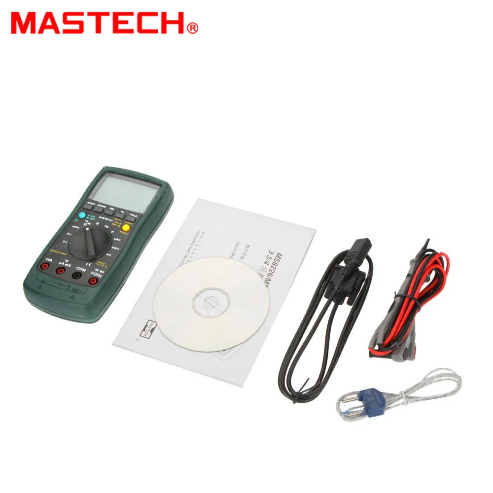 MASTECH MS8226T Цифровой мультиметр Авто Диапазон True RMS DMM HZ температура емкости метр |