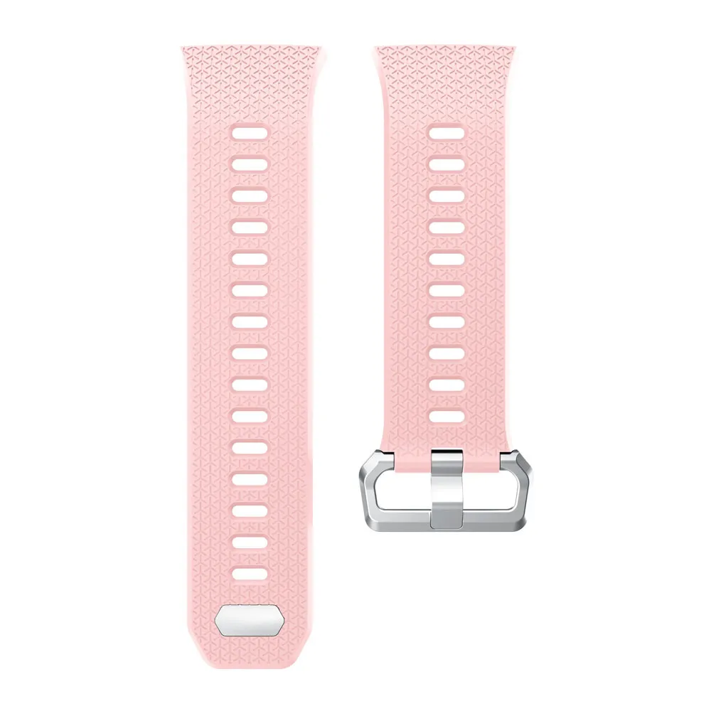 pink Силиконовый сменный ремешок для наручных часов Fitbit группа; маленькие и большие размеры Размеры умные аксессуары браслет наручные ремешок, умный Браслет - Цвет: pink