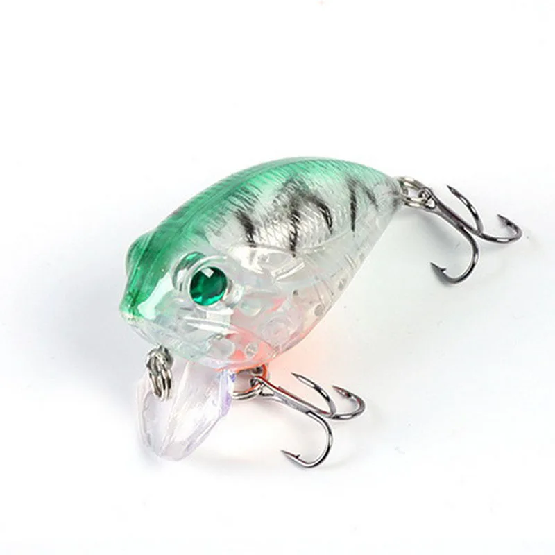 

Free Shipping 4cm 8g Crankbait Fishing Lure Artificial Crank Hard Bait Topwater Minnow Fishing Wobblers Fish Lures YU042