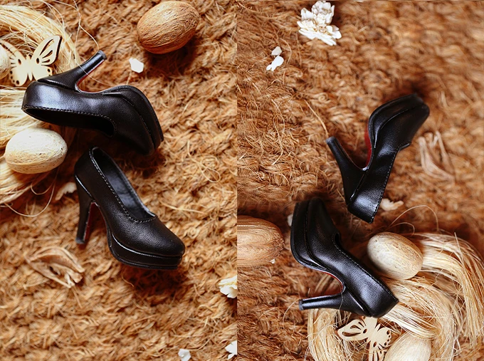 D01-P312 детская игрушка ручной работы 1/4 аксессуары для кукол BJD/SD кукла многоцветная неглубокие высокие каблуки 1 пара