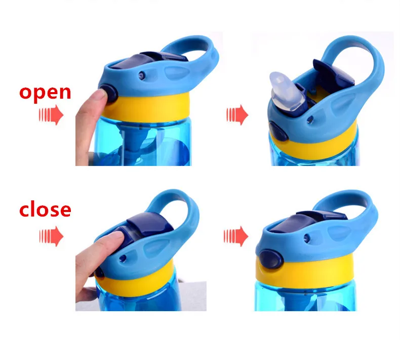 Детская Спортивная бутылка с соломинкой 500 мл без БФА|Бутылки для воды| |