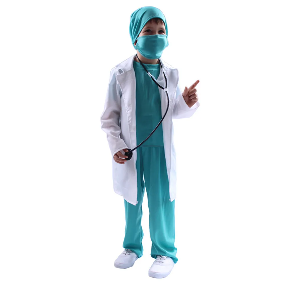 Детский костюм врача для мальчиков Профессиональная форма Доктора доктора