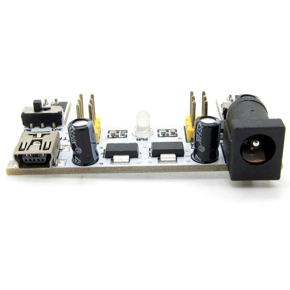 Макетная плата Aokin MB102 без пайки модуль питания для Arduino 3 В 5 в белая/черная