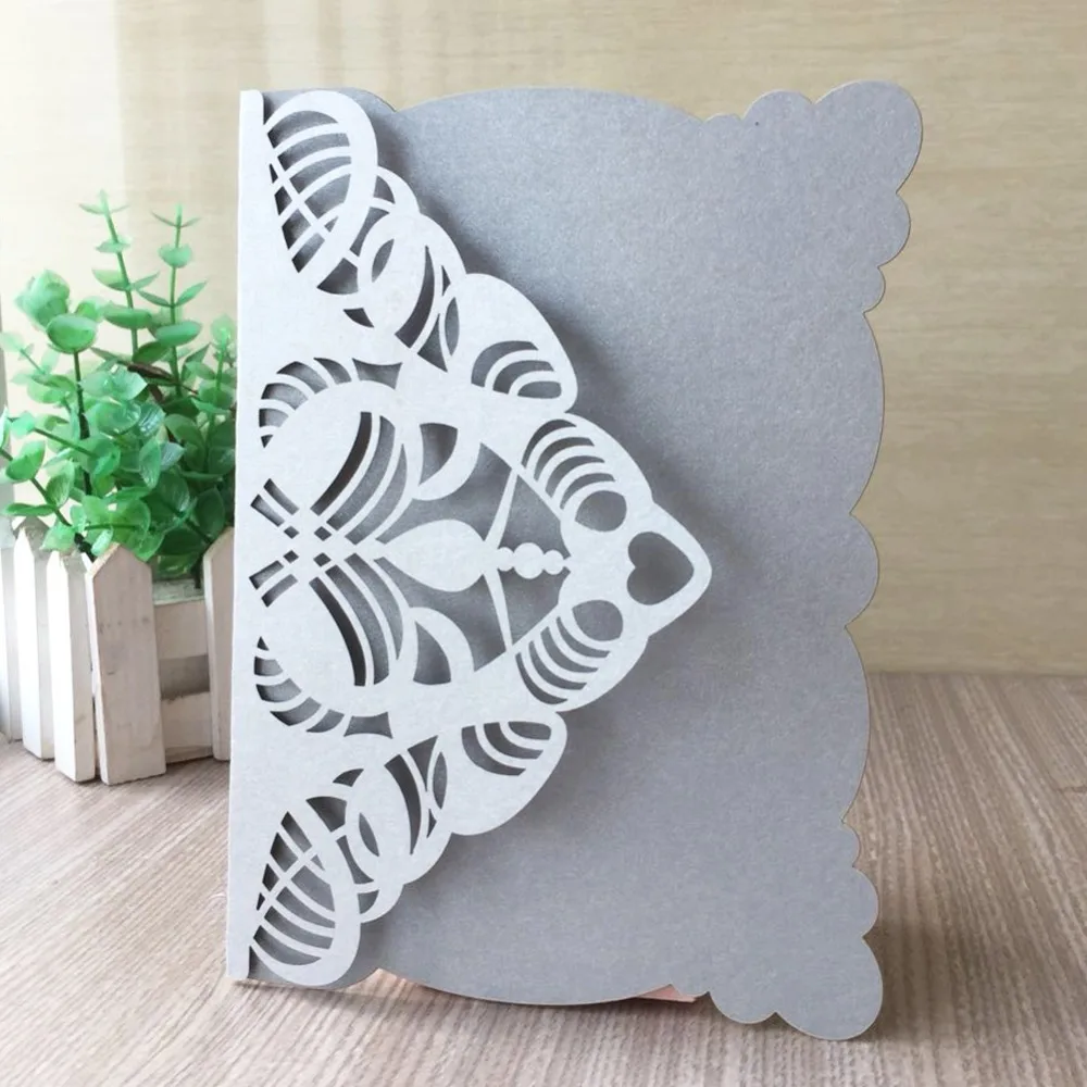 Изысканная фотобумага свадебная пригласительная открытка приглашения на день