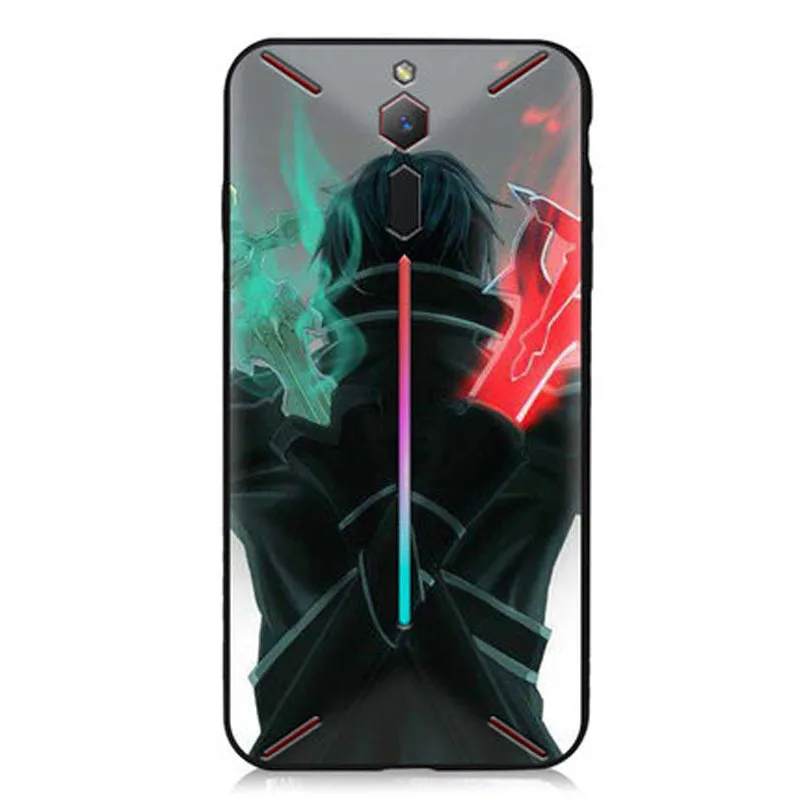 Для zte Nubia красный волшебный игровой телефон прозрачный Прохладный мультфильм мягкий силиконовый чехол для телефона RedMagic задняя крышка Черный boder для Nubia NX609J