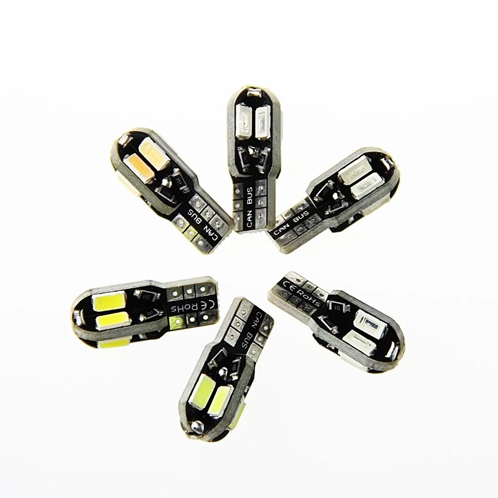 10 шт. светодиодные лампы T10 T15 W5W 194 SMD 5630 5730 t10 8 8smd 400 люмен 12 В|t10 smd|canbus error freeerror free |