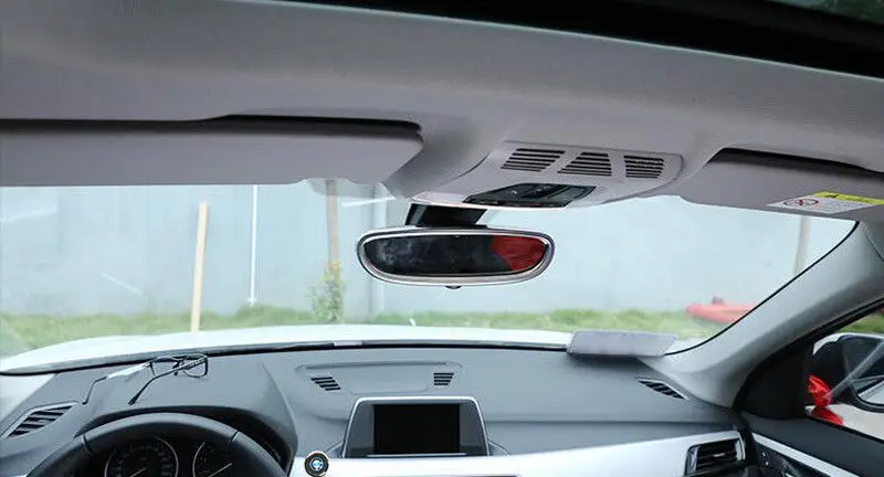 

1 Pcs Car Styling Rearview Mirror Frame Cover Trim For BMW X1 F48 2016-17 1 Series F20 Car Accessories