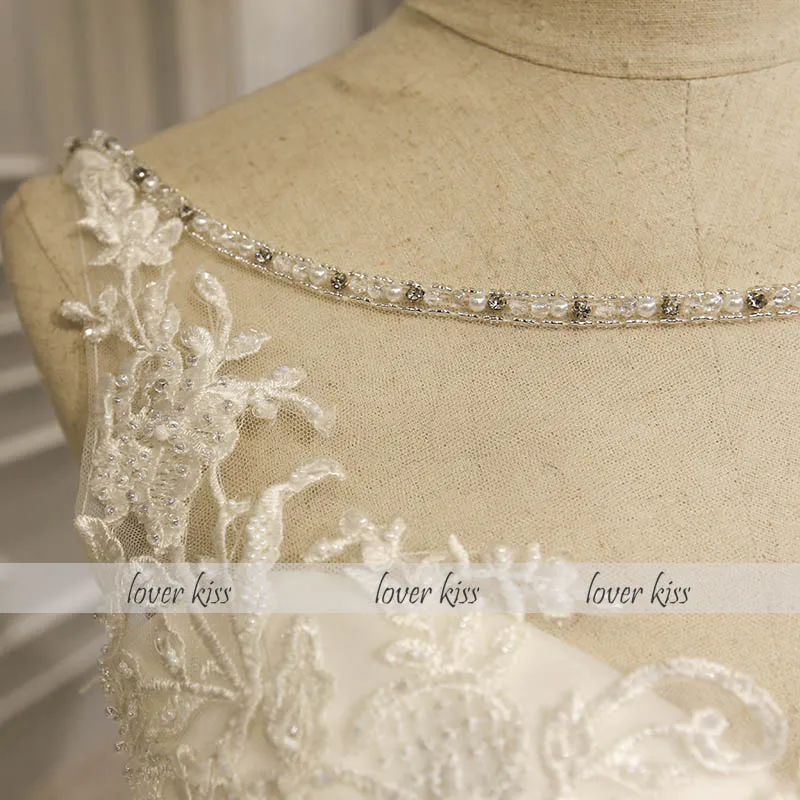 Любовник Поцелуй кружева Vestidos De Noiva 2021 гофрированные свадебные платья размера