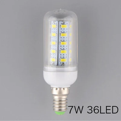 5 шт. светодиодная лампа-кукуруза Вт 7 E14 24/36 SMD 5730 220 В с белым/теплым белым