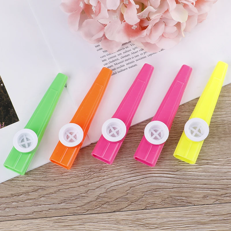 Лидер продаж 5 шт./лот пластиковая гармоника Kazoo Детская канавка детский подарок
